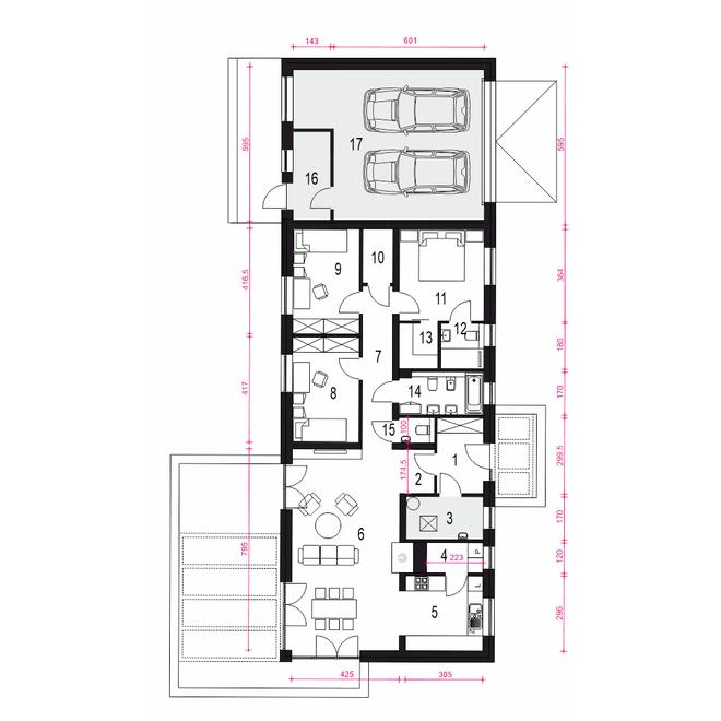 Flora z garażem 2-st. [A1]