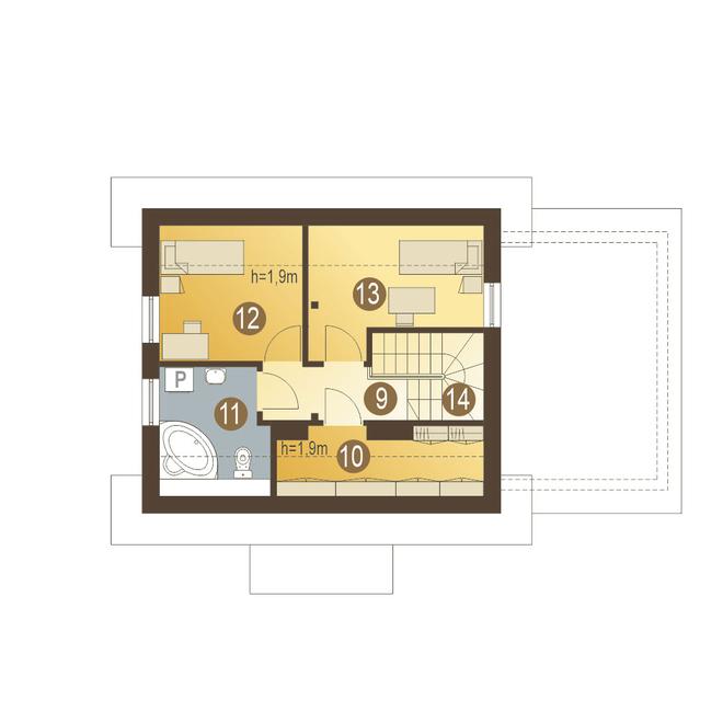 Florek z garażem 1-st. [A]