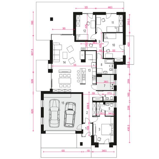 Galena z garażem 2-st. [A]