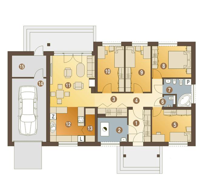 Gąska II z garażem 1-st. [A1]