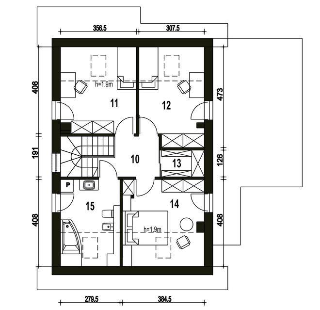 Głuszec z garażem 1-st. [A]
