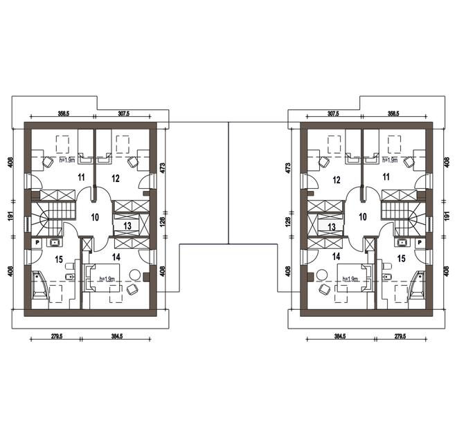 Głuszec z garażem 1-st. [A-BL1]