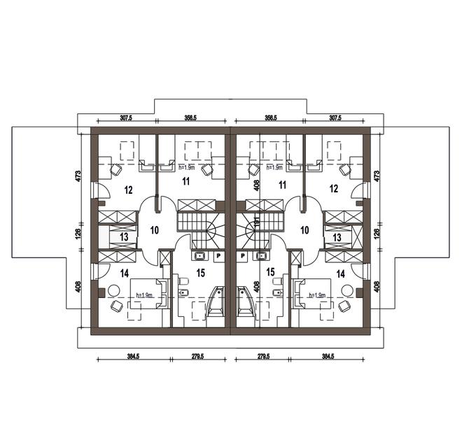 Głuszec z garażem 1-st. [A-BL2]