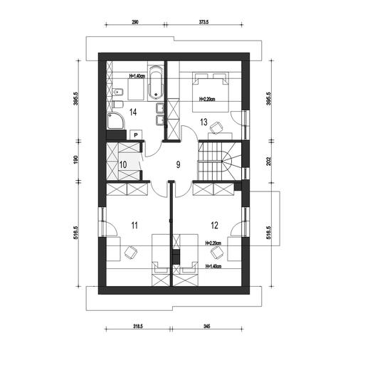 Głuszec II z garażem 1-st. [A]