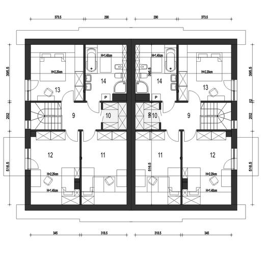 Głuszec II z garażem 1-st. [A-BL1]