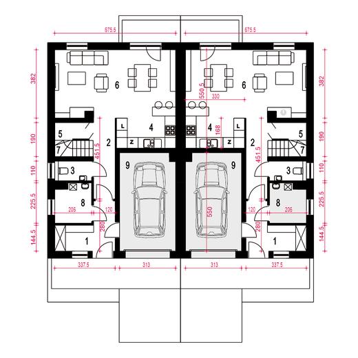 Głuszec III z garażem 1-st. [A-BL]
