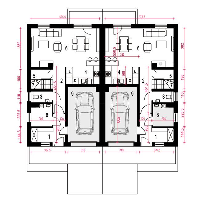 Głuszec III z garażem 1-st. [A-BL]
