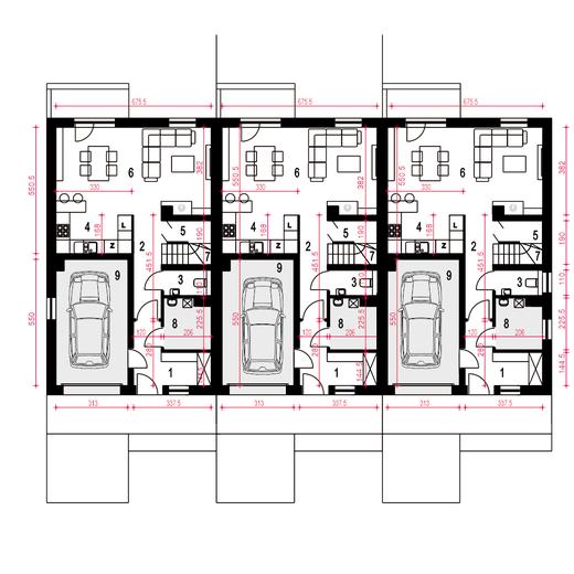 Głuszec III z garażem 1-st. [A-SZ]