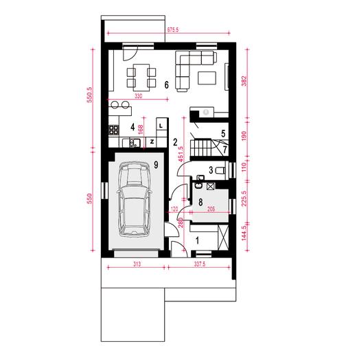 Głuszec III Mode z garażem 1-st. [A]