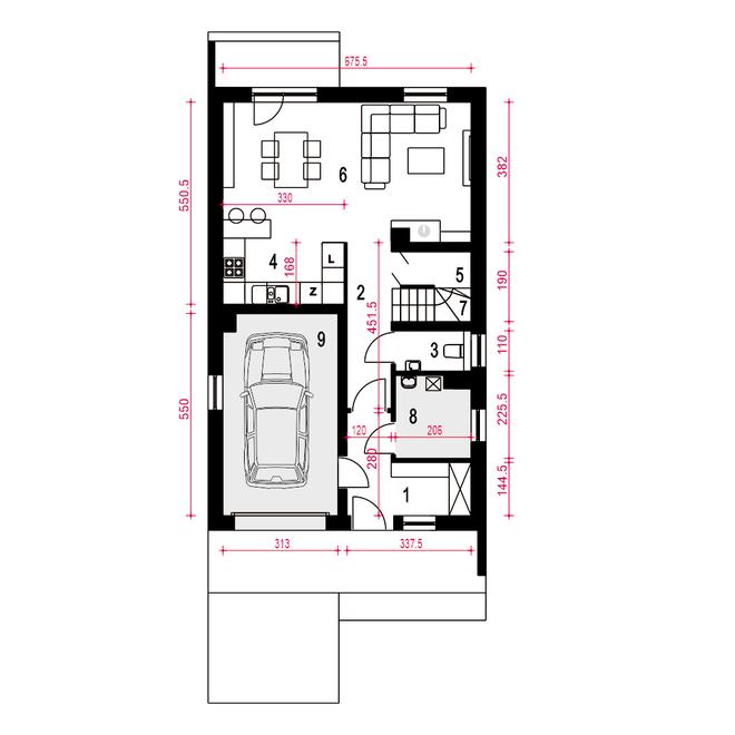 Głuszec III Mode z garażem 1-st. [A]