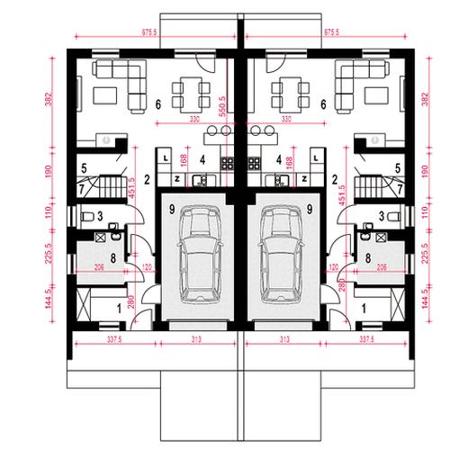 Głuszec III Mode z garażem 1-st. [A-BL]