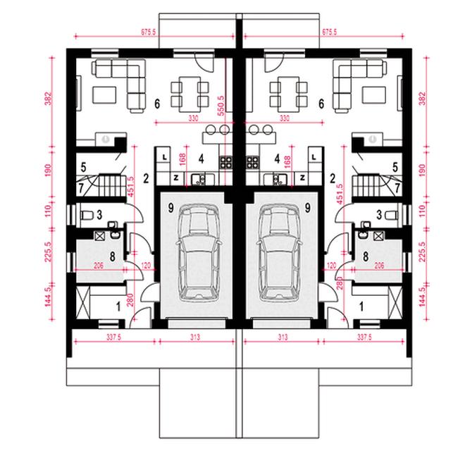 Głuszec III Mode z garażem 1-st. [A-BL]