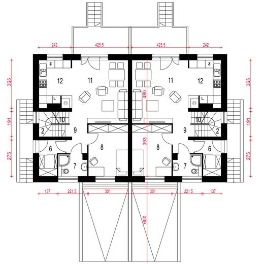 Grab z garażem 1-st. [A-BL1]