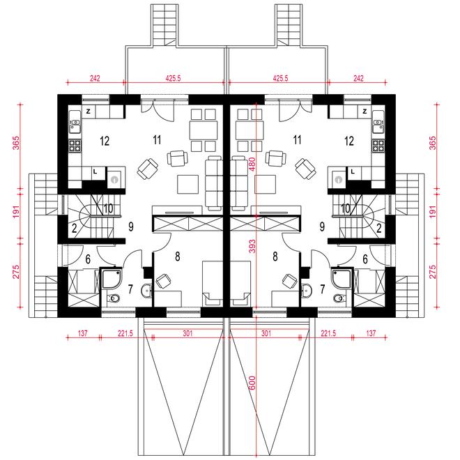 Grab z garażem 1-st. [A-BL1]