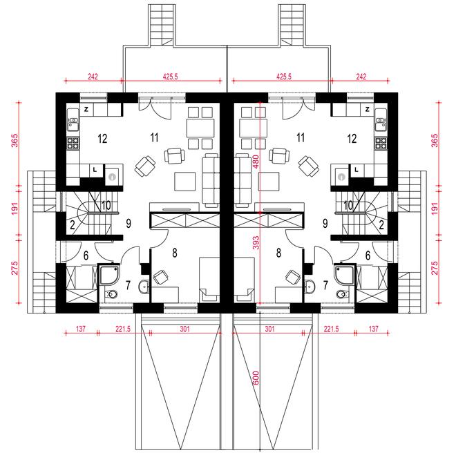 Grab z garażem 1-st. [A1-BL1]