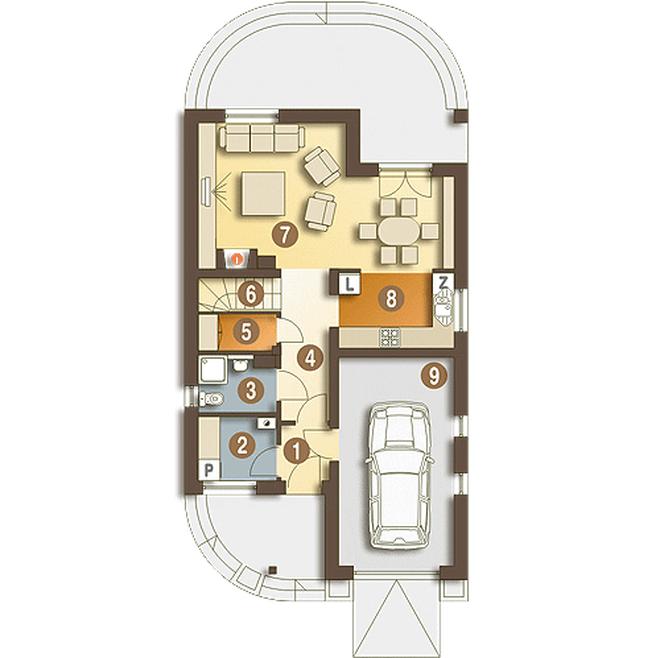 Greta III z garażem 1-st. [A]