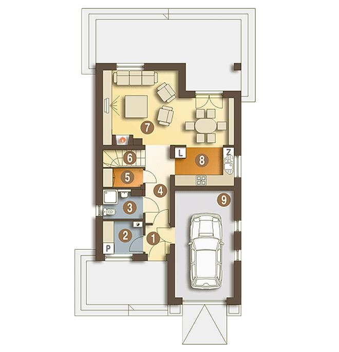 Greta III trend z garażem 1-st. [A]