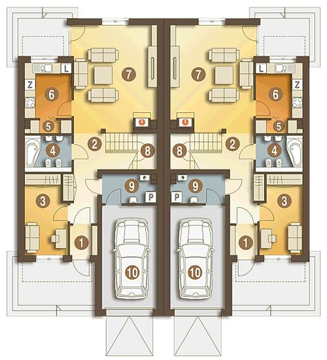 Gwarek II z garażem 1-st. [A-BL1]