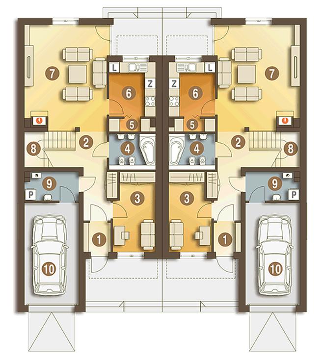 Gwarek II z garażem 1-st. [A-BL2]