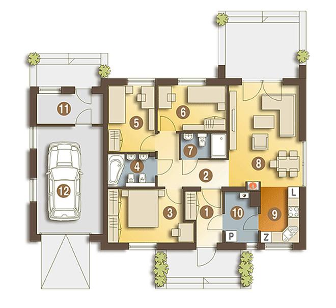 Hugo z garażem 1-st. [A]