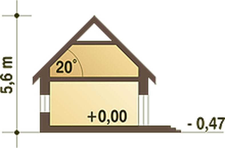 Hugo II z garażem 1-st. [A]