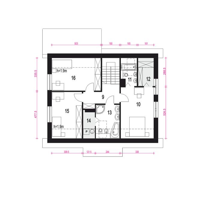 Iga styl z garażem 1-st. [A]