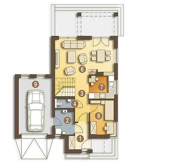 Iza trend z garażem 1-st. [A2]