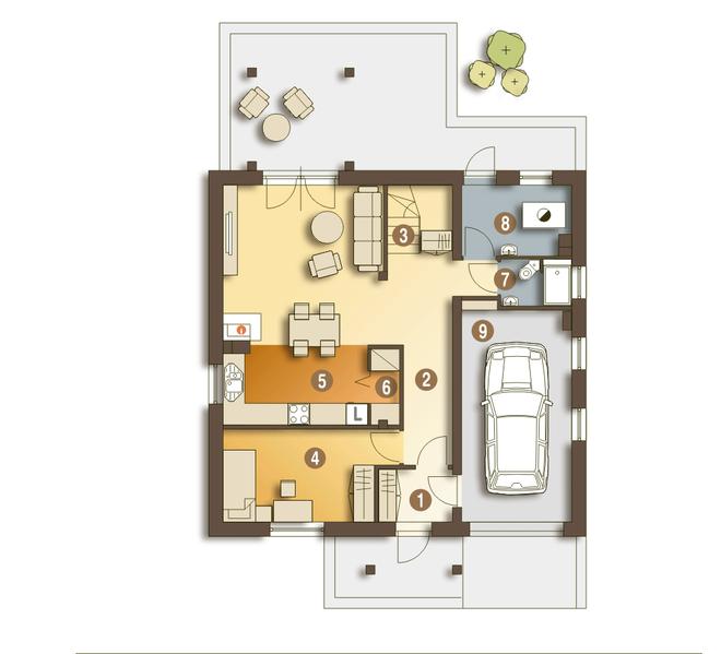 Jarząbek III z garażem 1-st. [A]