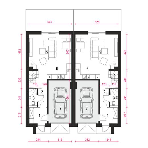 Jukka z garażem 1-st. [A-BL]