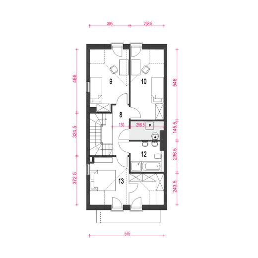 Jukka z garażem 1-st. [A1-SZL]