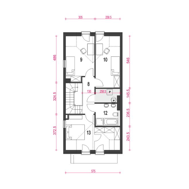 Jukka z garażem 1-st. [A1-SZL]