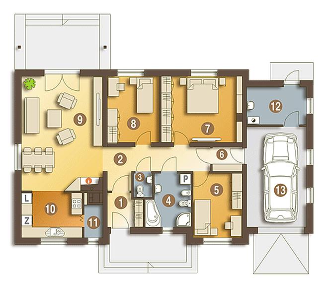 Julek PS z garażem 1-st. [A]