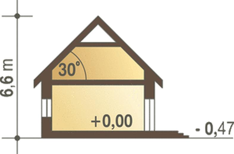 Julek styl z garażem 1-st. [A]
