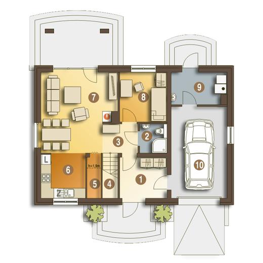 Julia III z garażem 1-st. [A1]