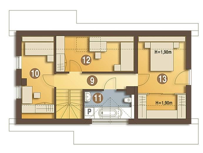 Kajtek z garażem 1-st. [A]