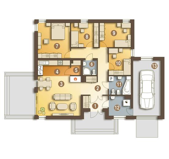 Kalandra z garażem 1-st. [A]