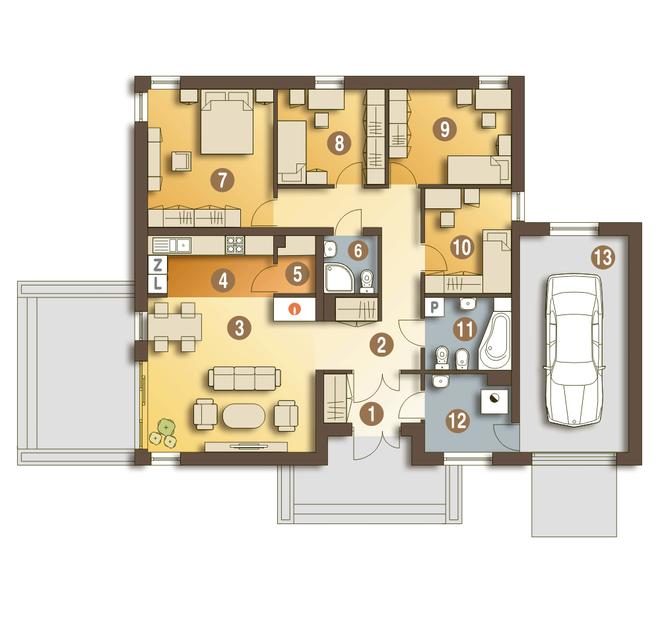 Kalandra z garażem 1-st. [A]