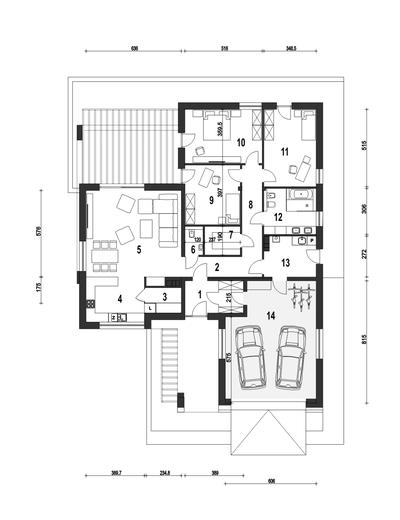 Kasjan z garażem 2-st. [A]