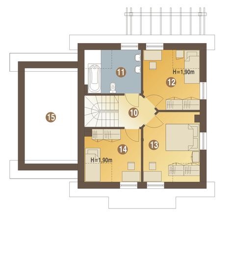 Koliber z garażem 1-st. [A]