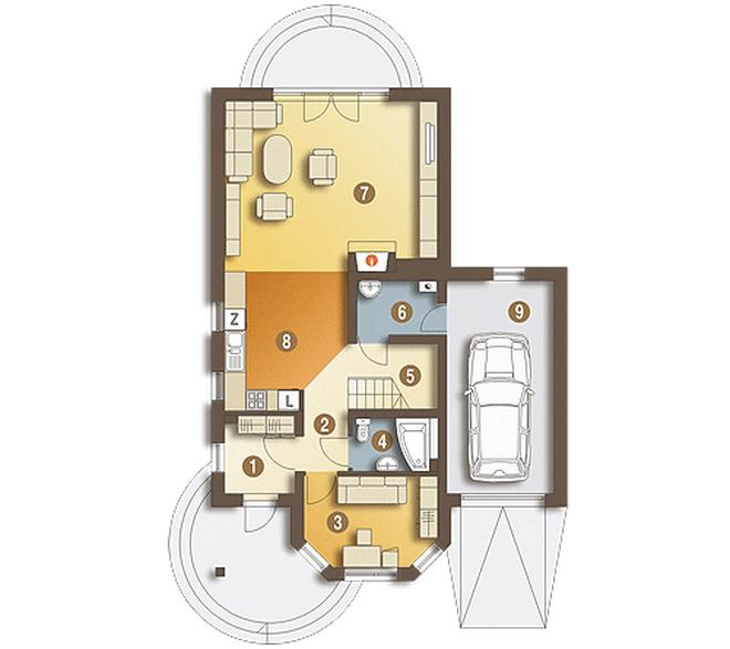 Kowalik II z garażem 1-st. [A]