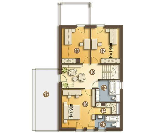 Leo z garażem 2-st. [A]