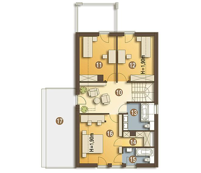 Leo z garażem 2-st. [A]