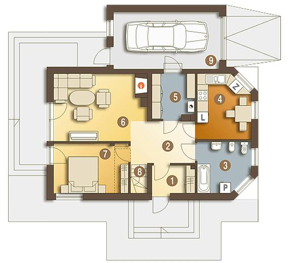 Lolek II z garażem 1-st. [A]