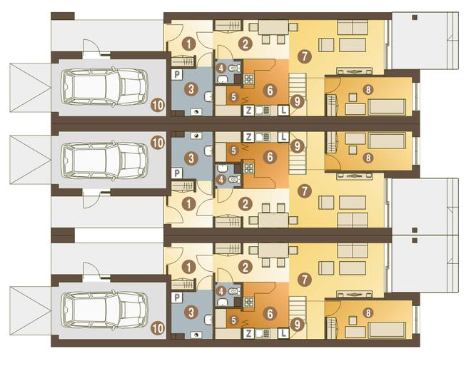 Long z garażem 1-st. [A-SZ]