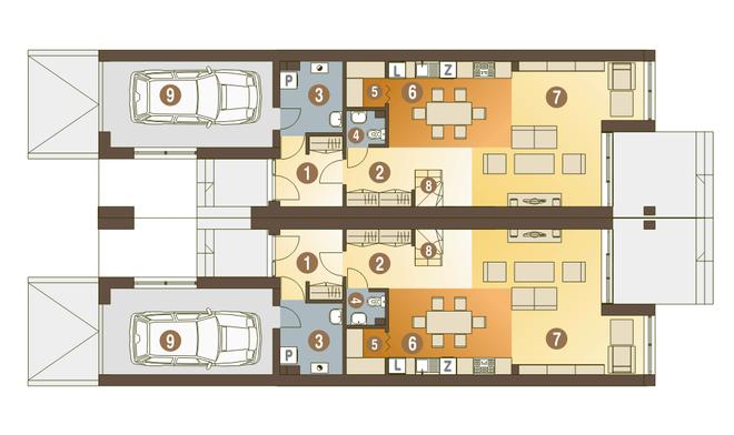 Long II z garażem 1-st. [A-BL2]