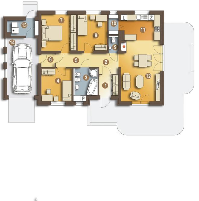 Lucynka z garażem 1-st. [A]