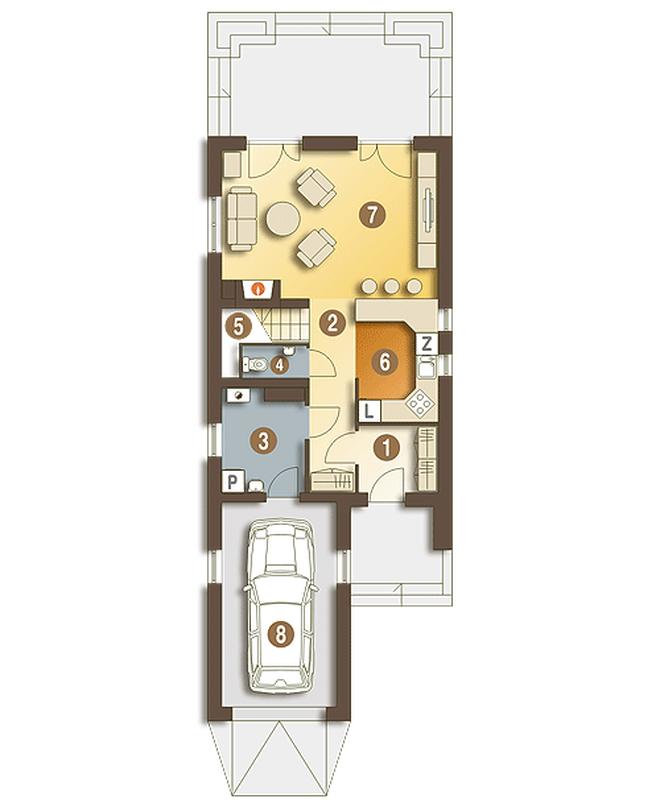 Magda trend z garażem 1-st. [A]
