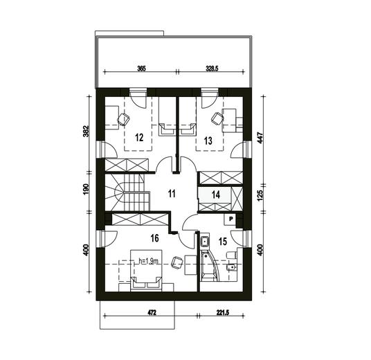 Makolągwa z garażem 1-st. [A]