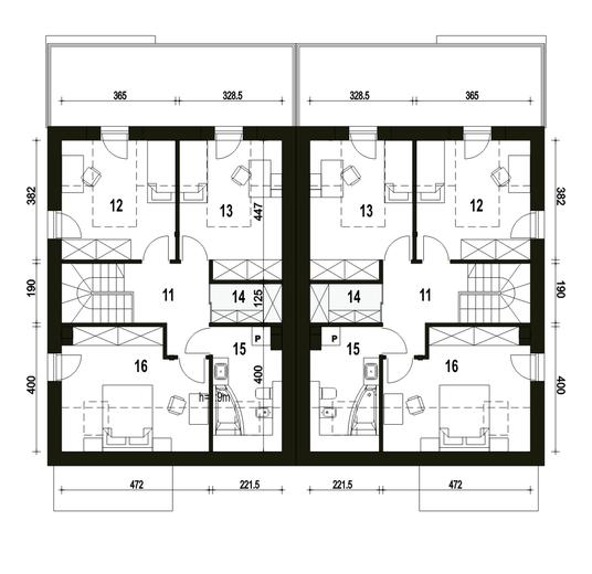 Makolągwa z garażem 1-st. [A-BL2]