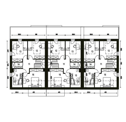 Makolągwa z garażem 1-st. [A-SZ]
